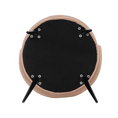 MANHATTAN COMFORT Kaya Modern Pleated Velvet Upholstered Dining Chair