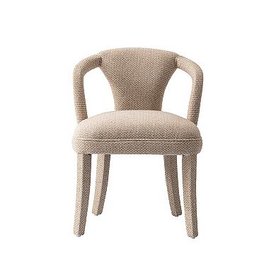 MANHATTAN COMFORT Palmer Modern Tweed Upholstered Dining Armchair
