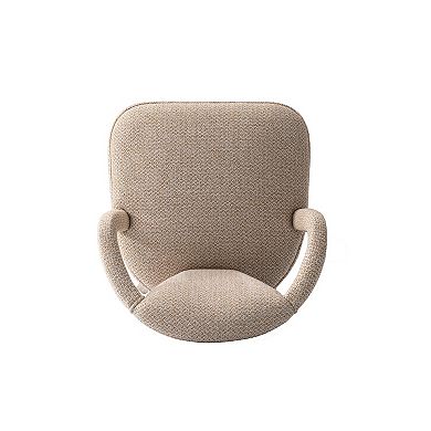 MANHATTAN COMFORT Palmer Modern Tweed Upholstered Dining Armchair