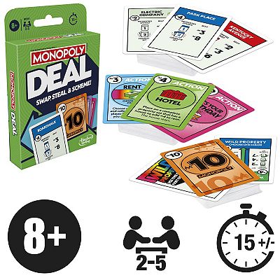 monopoly deal card sleeves Ryker: Monopoly Deal Card Game Card Sleeve Kit 56x87, 110 sleeves