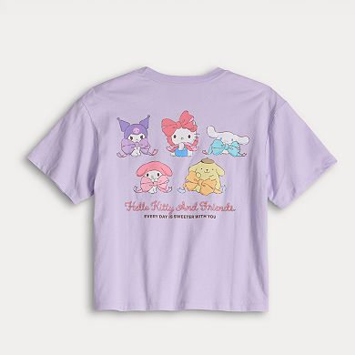 Juniors' Hello Kitty And Friends Everyday Is Sweeter With You Skimmer Graphic Tee