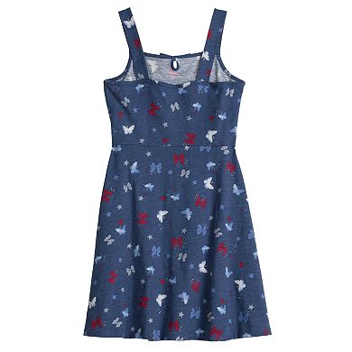 Girls 6-20 SO® Americana Key Hole Dress in Regular & Plus Size