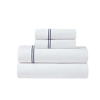 SUPERIOR Fieldstone Cotton Two-Line Embroidered Deep Pocket Sheet Set