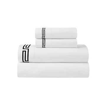 SUPERIOR Harrison Cotton Greek Key Embroidered Deep Pocket Sheet Set