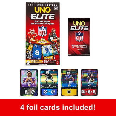 Mattel UNO Elite NFL Card Game