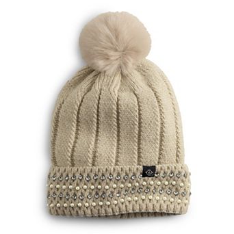 Women's Nanette Lepore Elegant Pearl & Stones Beanie