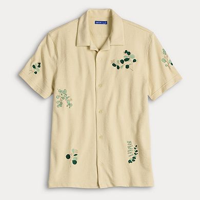 Men's Apt. 9® Short Sleeve Rayon Camp Collar Shirt