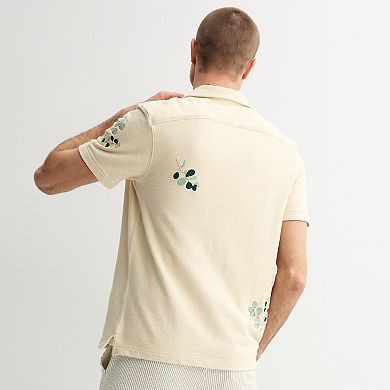 Men's Apt. 9® Short Sleeve Rayon Camp Collar Shirt