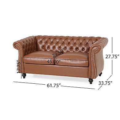 Christopher Knight Home Karen Traditional Chesterfield Loveseat Sofa