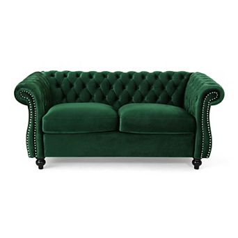 Christopher Knight Home Karen Traditional Chesterfield Loveseat Sofa