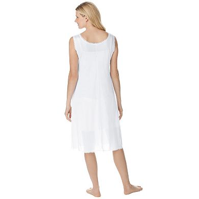 Comfort Choice Plus Size Lace-Trim Slip