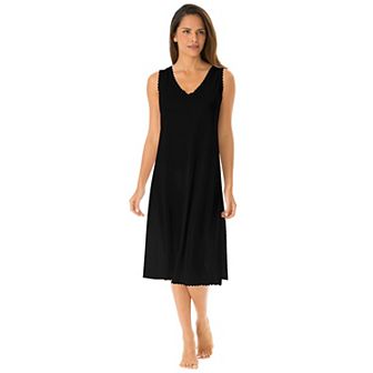 Comfort Choice Plus Size Lace-Trim Slip