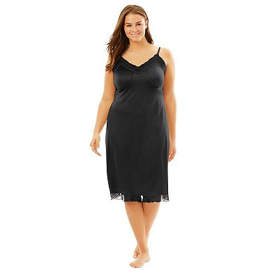 Comfort Choice Plus Size Full Slip Double Skirted