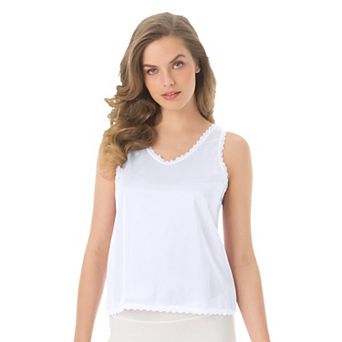 Comfort Choice Plus Size Lace-Trim Camisole