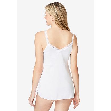 Comfort Choice Plus Size Lace Trim Camisole
