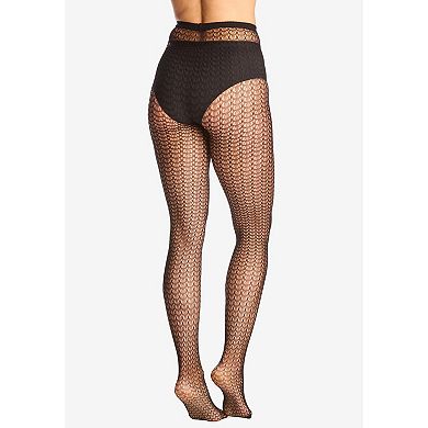 Comfort Choice Women's Plus Size Textured Pattern Tights