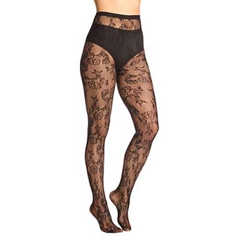 Comfort Choice Women's Plus Size Textured Pattern Tights