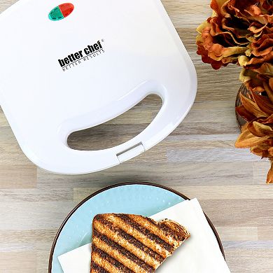 Better Chef Nonstick Panini Contact Grill in White