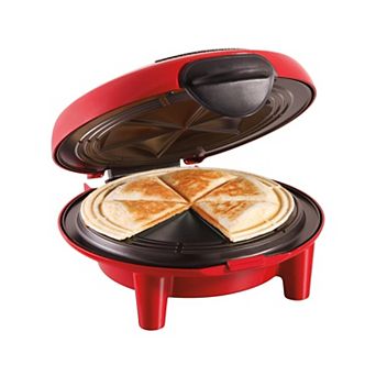 Hamilton Beach 900 watt Nonstick Quesadilla Maker in Red