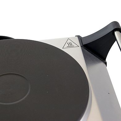 Better Chef Portable Stainless Steel Solid Element Single Electric Burner