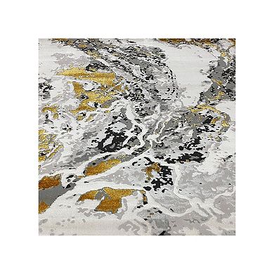 Luxe Weavers Abstract Marble Area Rug