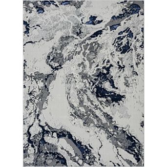 Luxe Weavers Abstract Marble Area Rug