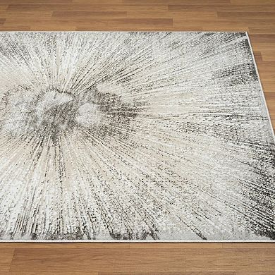 Luxe Weavers Abstract Spark Patterned Area Rug for Living Rooms