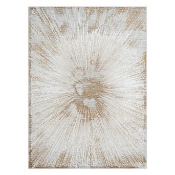 Luxe Weavers Abstract Spark Patterned Area Rug for Living Rooms