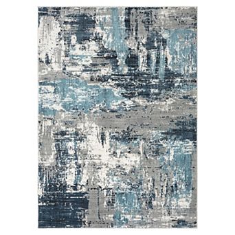 LUXE WEAVERS Abstract Distressed Area Rug
