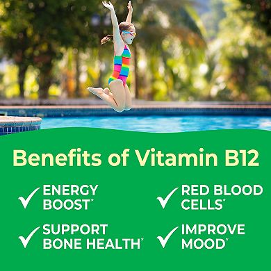 VitaWorks® Kids Vitamin B12 1,000 mcg Chewables - Energy, Mood and Metabolism - 120 Count
