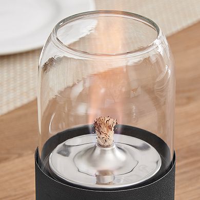 Ambrose Oil Lamp Style Rope Wick Clean-Burning Tabletop Portable Fire Pit Set of 2