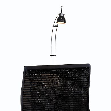 Sunnydaze Curved Ridge Indoor Waterfall Fountain with Spotlight - 56"