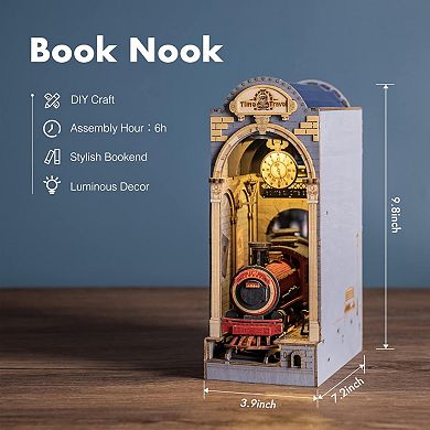 Diy 3d Book Nook Kit Time Travel 246pcs