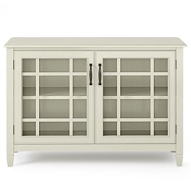 Simpli Home Connaught Low Storage Cabinet
