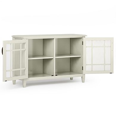 Simpli Home Connaught Low Storage Cabinet