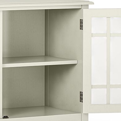 Simpli Home Connaught Low Storage Cabinet