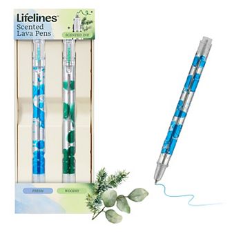 Lifelines 2 pk Scented Lava Pen Set - Fresh & Woodsy