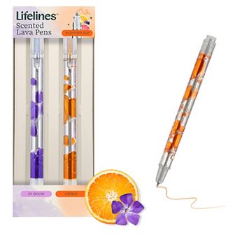 Lifelines 2 pk Scented Lava Pen Set - In Bloom & Citrus