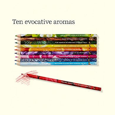 Lifelines 10-pk. Rub & Sniff Scented Colored Pencil Set