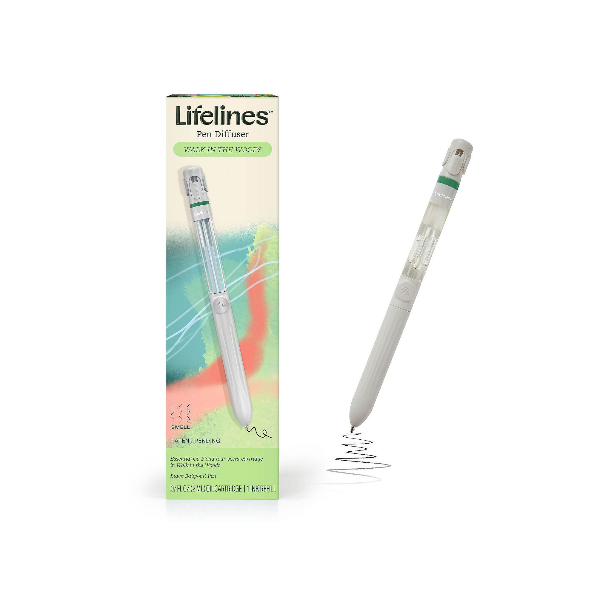 Lifelines Pen Diffuser Essential Oil Blends Walk In The Woods, Multi