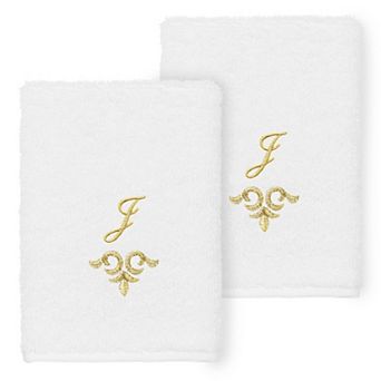 Linum Home Textiles Turkish Cotton Monica 2 pc Embellished Washcloth Set