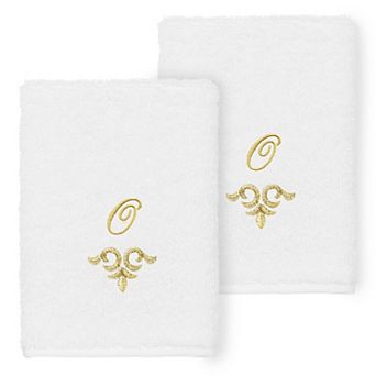 Linum Home Textiles Turkish Cotton Monica 2 pc Embellished Washcloth Set