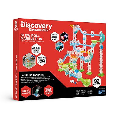 Discovery™ #Mindblown Glow Roll Marble Run Light-Up Construction Set