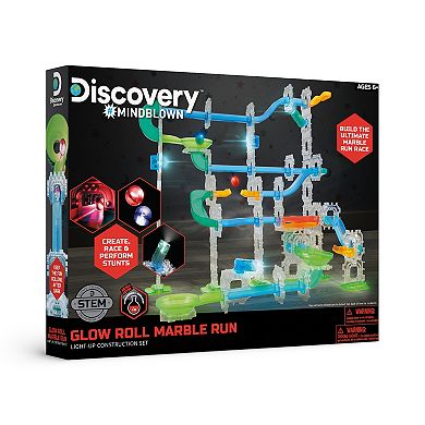 Discovery™ #Mindblown Glow Roll Marble Run Light-Up Construction Set