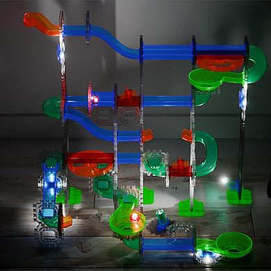 Discovery™ #Mindblown Glow Roll Marble Run Light-Up Construction Set
