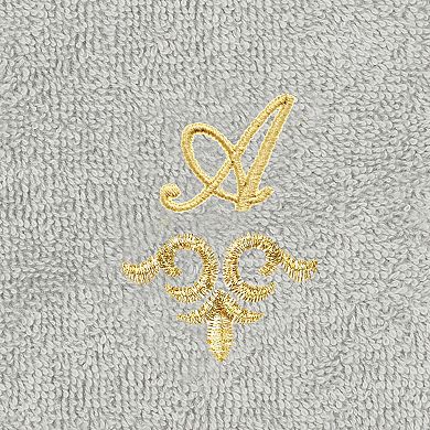 Linum Home Textiles Turkish Cotton Monica 2-Piece Embellished Washcloth Set