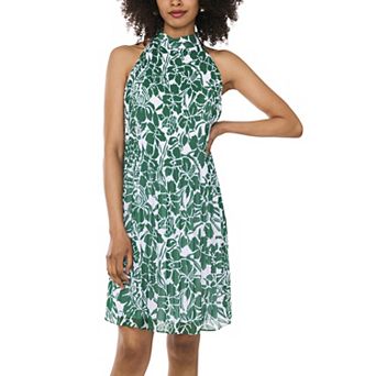 Women's MSK High Neck Release Pleat Short Dress