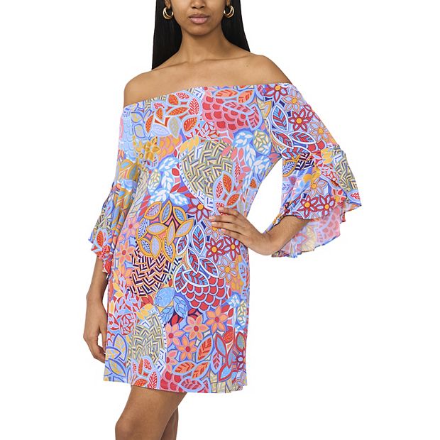 Women's MSK Off the Shoulder Bell Sleeve Dress