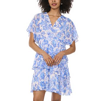 Women's MSK Dolman Sleeve Tiered Dress
