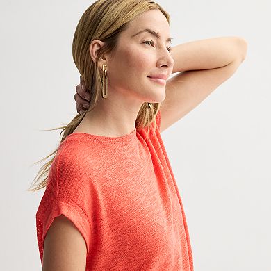 Women's Sonoma Goods For Life® Open Knit Muscle Tee